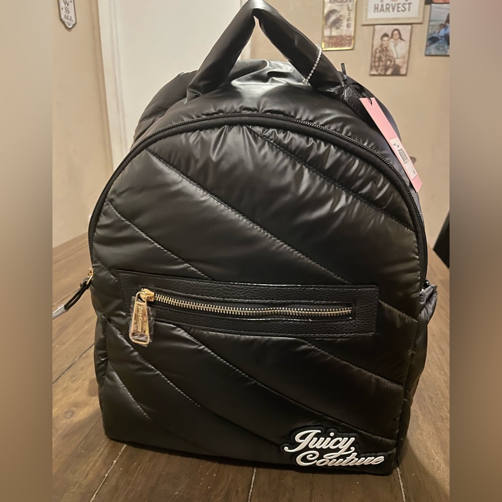Juicy Couture Snowbunny Puffer Quilted Backpack NWT